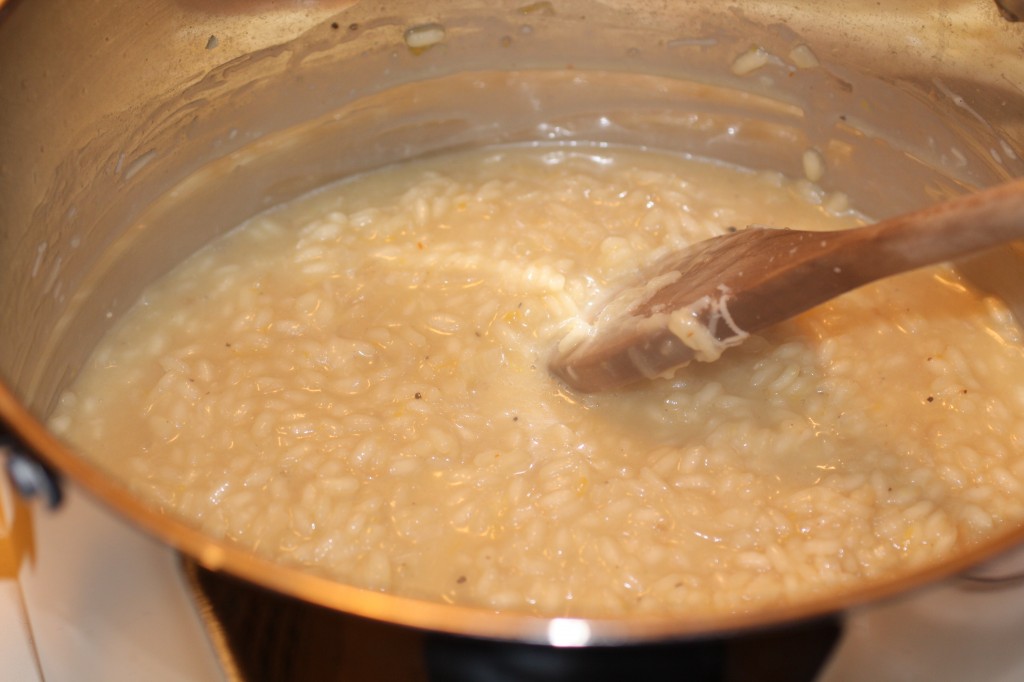 Stirring the rice